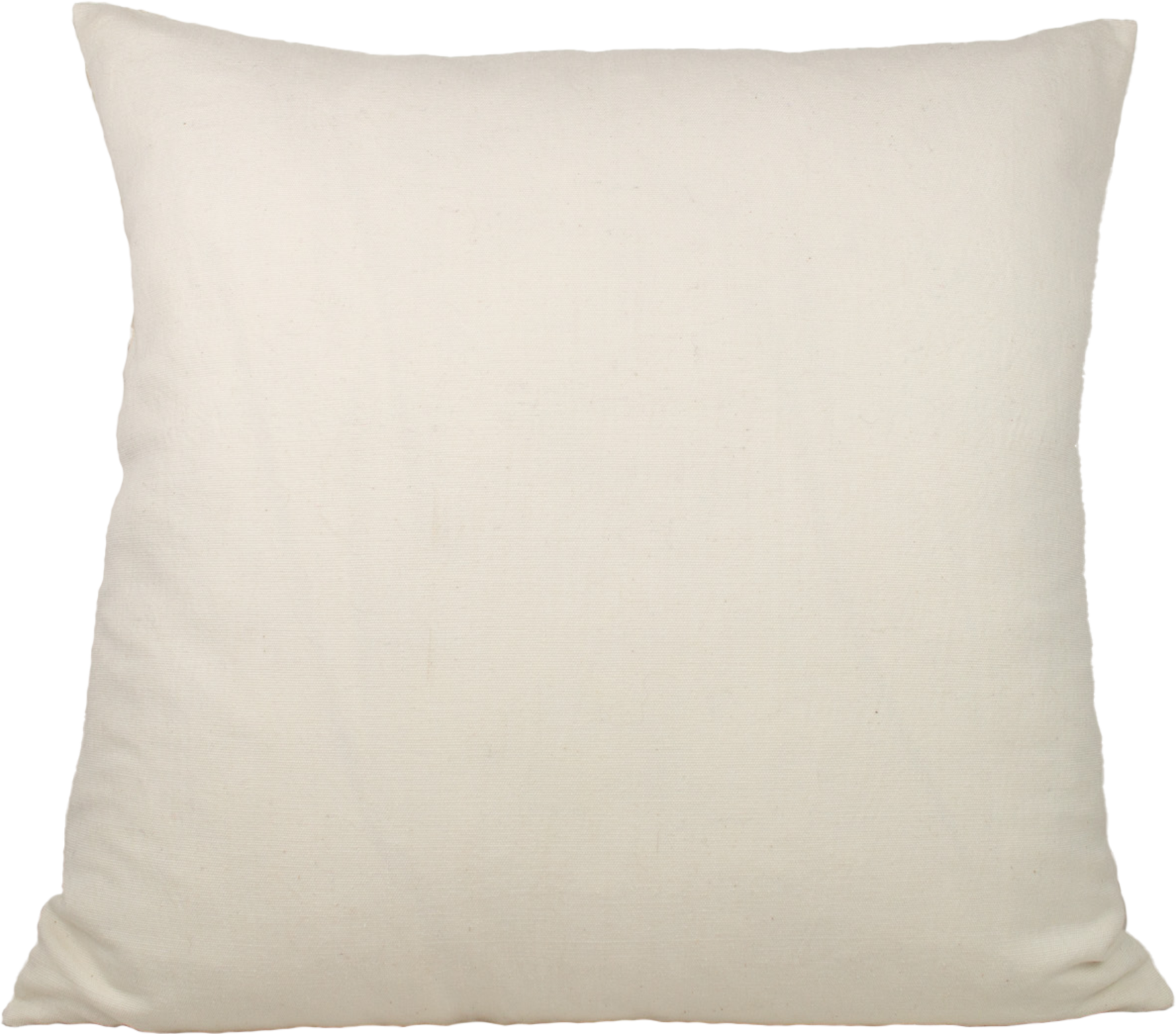 Back of Isabella's Solid Elegance Single Color Beige Cushion - Timeless and Elegant Diamond Brocade Design in 100% Cotton.