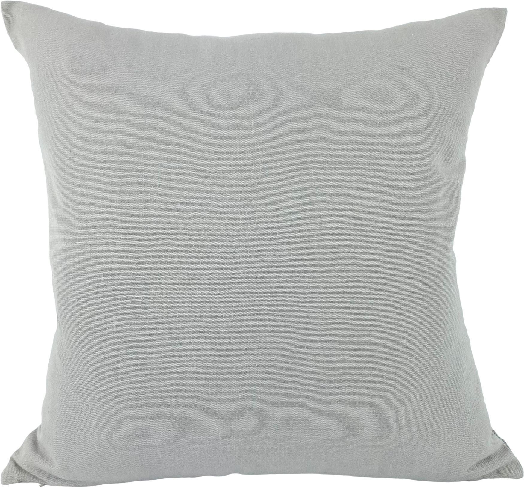 Back of Isabella's Solid Elegance Single Color Light Grey Cushion - Timeless and Elegant Diamond Brocade Design in 100% Cotton