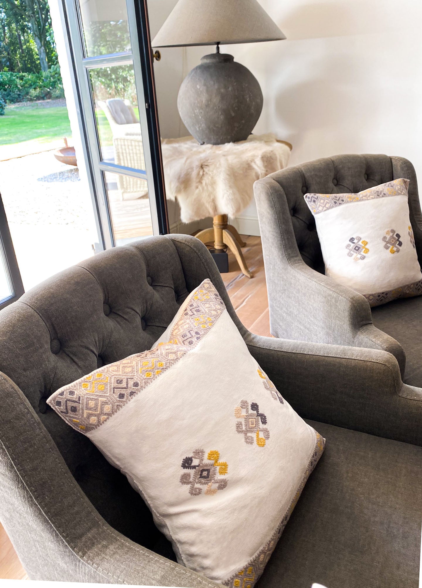 Carmen Cushion Grey