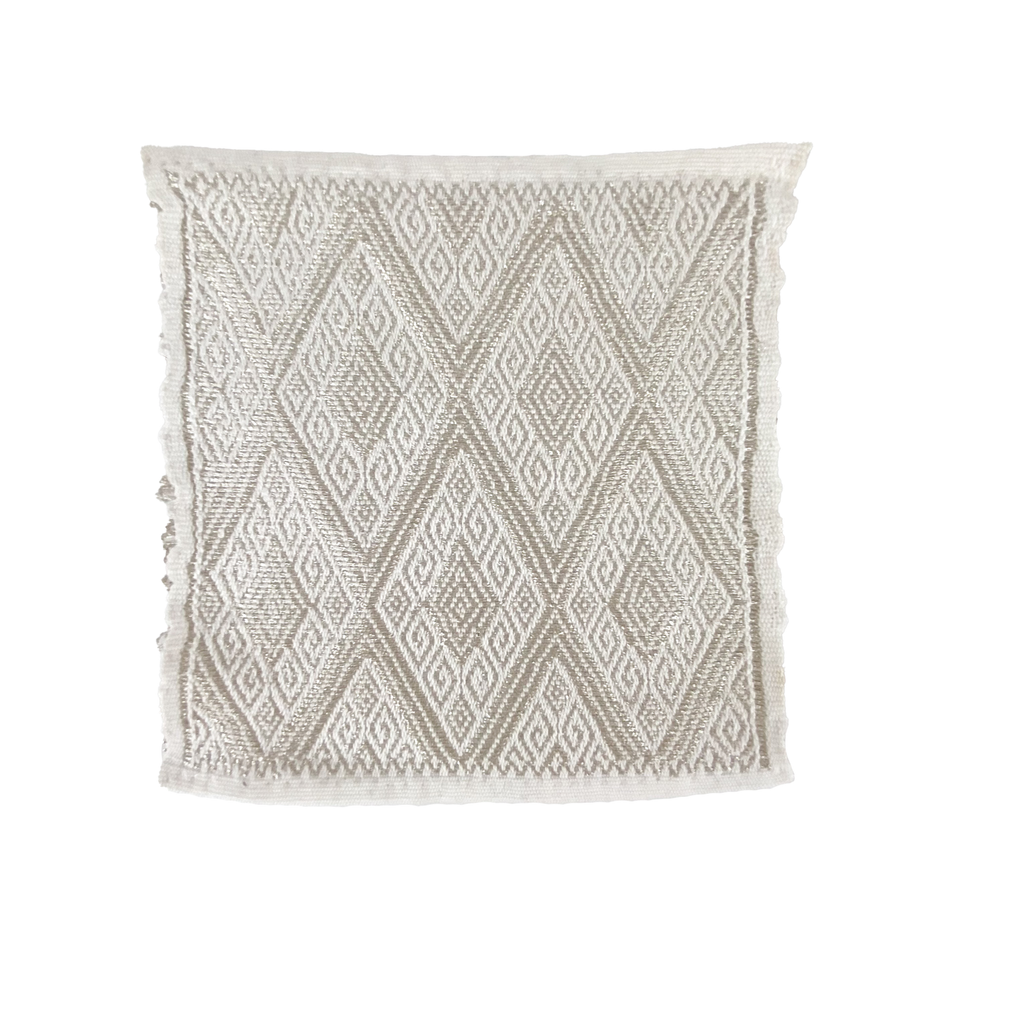 Fabric Sample Cecy Metallic Thread Beige